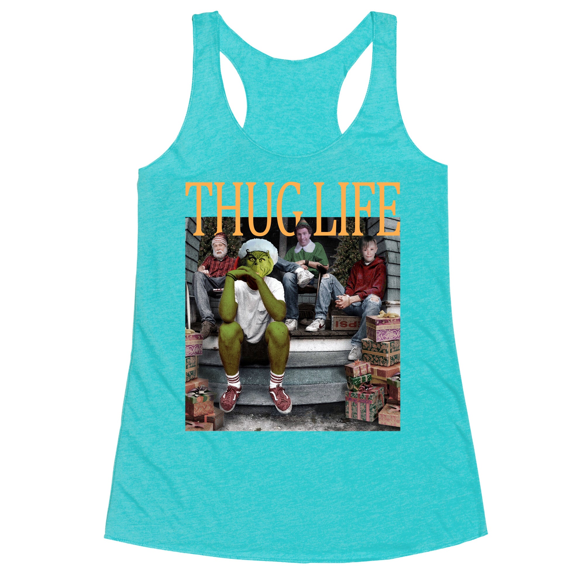 Thug Life Christmas Racerback Tank